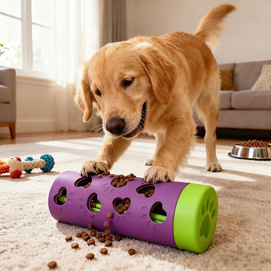 Detachable Pet Slow Feeder Treat Dispenser - Durable Chew Toy Roller