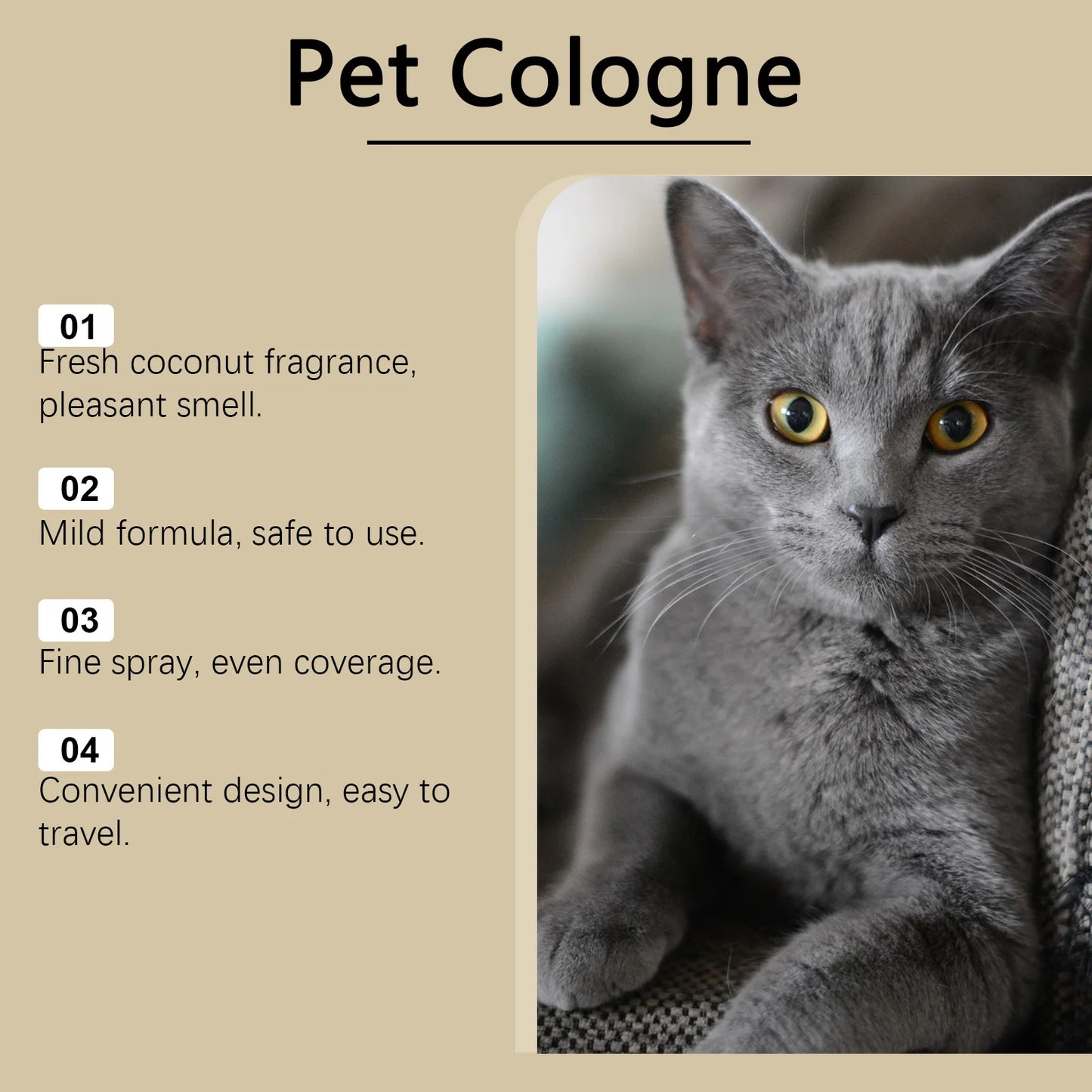 Coconut Pet Odor Eliminator Spray For Dogs And Cats