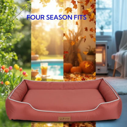 Waterproof Dog Bed Oxford Fabric Square Pet Mat All Seasons
