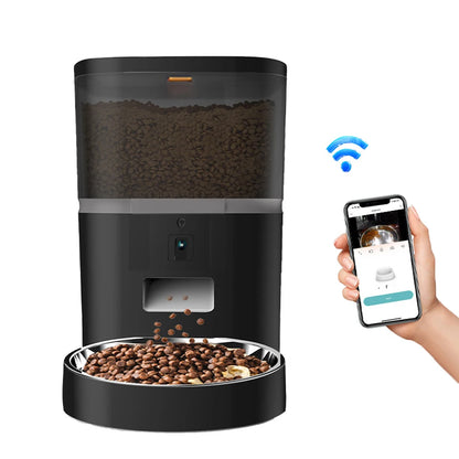 Smart Automatic Pet Feeder With Camera For Dogs And Cats