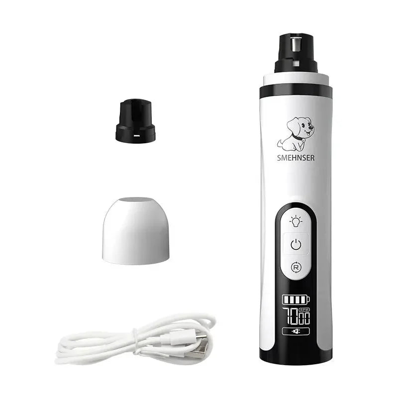 Electric Pet Nail Grinder With LED Light For Cats And Dogs