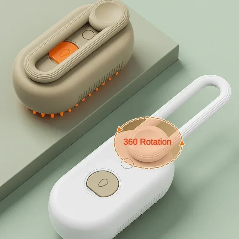 Cat Dog Pet Spray Massage Brush 3 In 1 Steam Grooming Comb