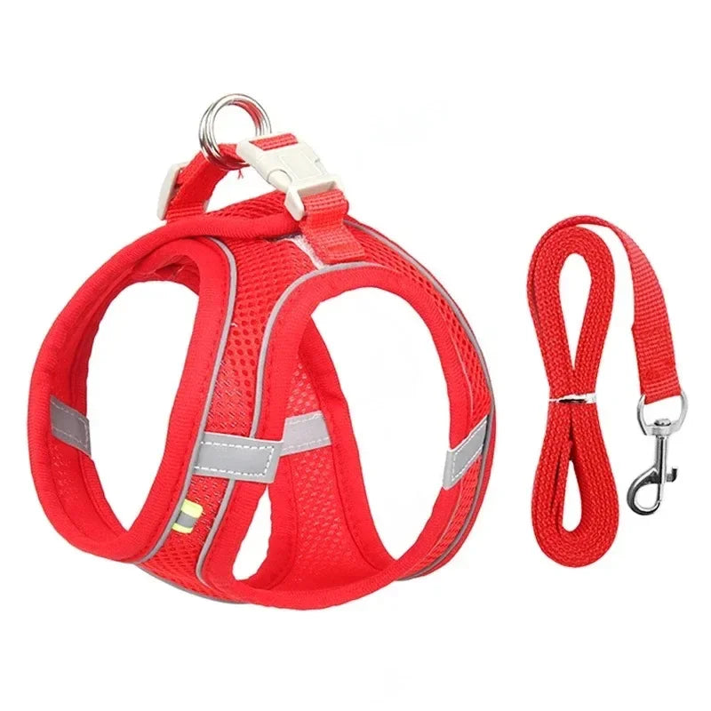 Dog Safety Harness Reflective Breathable Adjustable Pet Vest