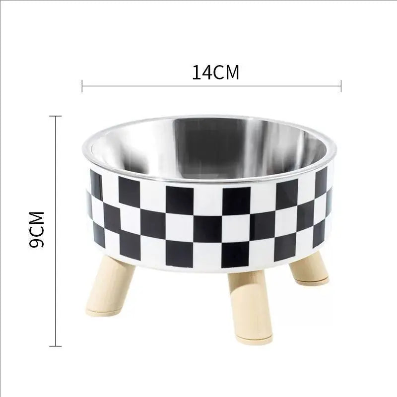 Stainless Steel Elevated Pet Bowls For Cats And Dogs
