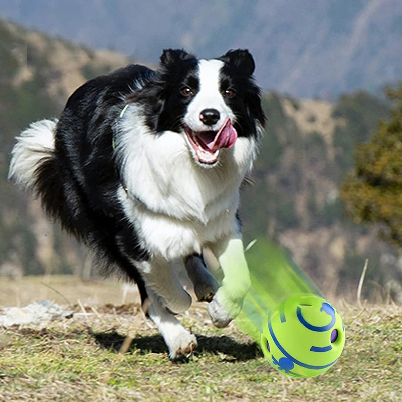 Dog Wobble Wag Giggle Ball - Interactive Sound Toy For All Dogs