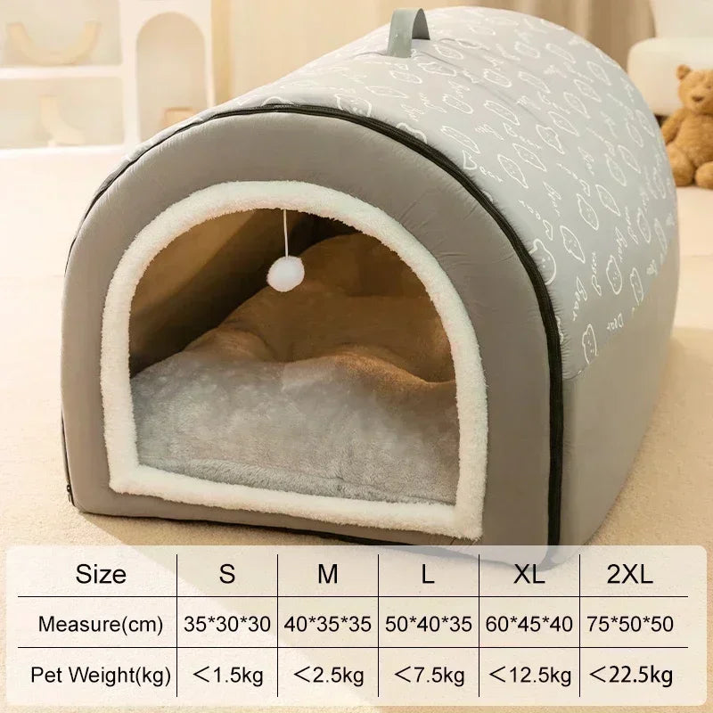 Removable Pet Dog Bed Cozy Nest For Small Medium Dogs Winter Warm