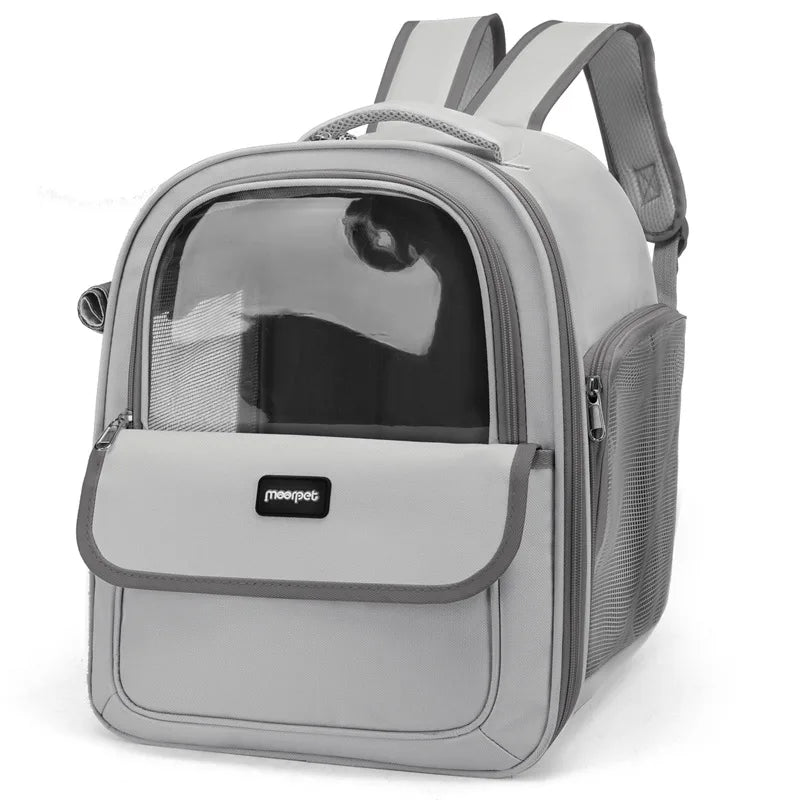 Pet Carrier Backpack - Transparent Space Capsule Design For Cats Dogs