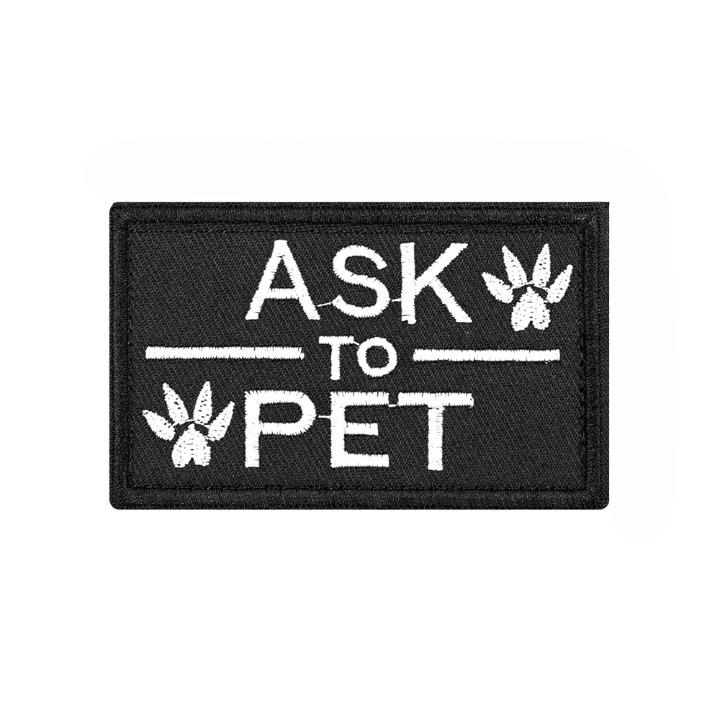 Tactical Dog Patch Bundle For Vest Harness Collar Custom Name ID