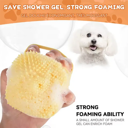 Pet Bath Massage Brush - Soft Silicone Grooming Tool For Dogs Cats