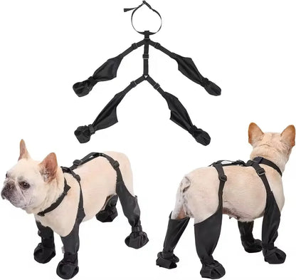 Waterproof Dog Shoes - Adjustable Pet Boots For Outdoor Protection