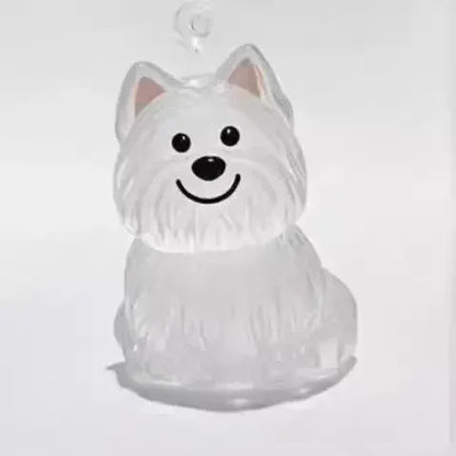 Pet Memorial Keychain - Dog Hair Storage Pendant With Resin Capsule