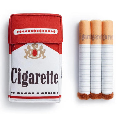 Funny Interactive Plush Dog Chew Toy - Cigarette Design Pet Gift