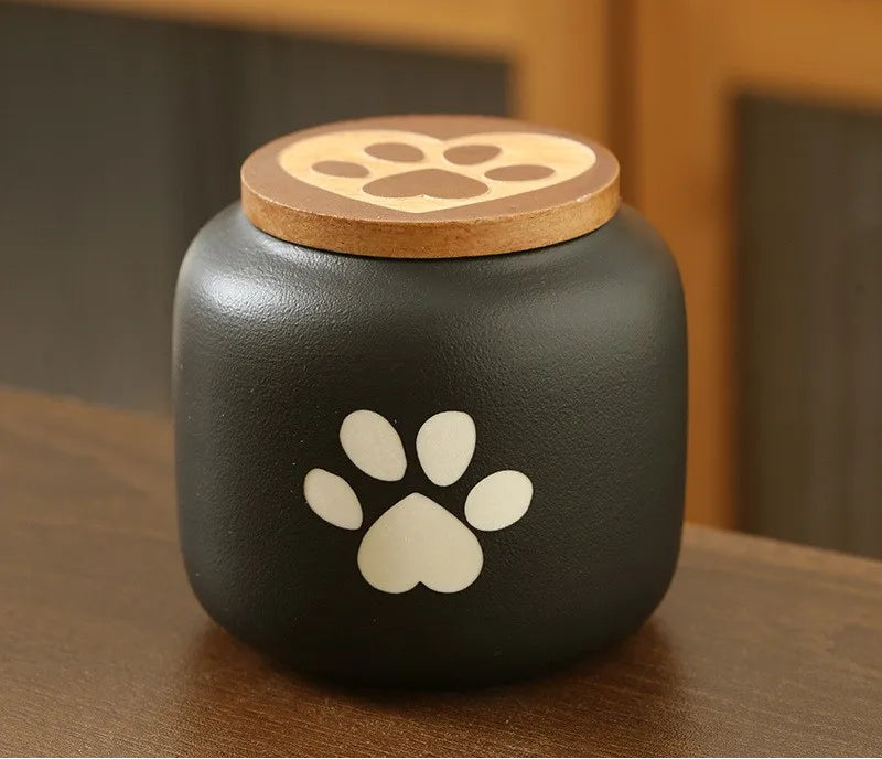 Ceramic Pet Urn Moisture-Proof Ash Box For Cats Dogs Birds