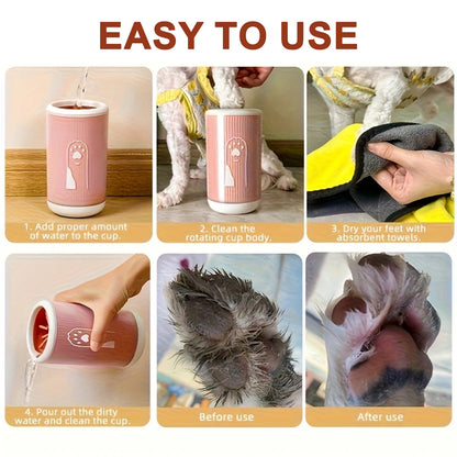 Pet Paw Cleaner Cup For Dogs And Cats Easy Washing No Scrubbing