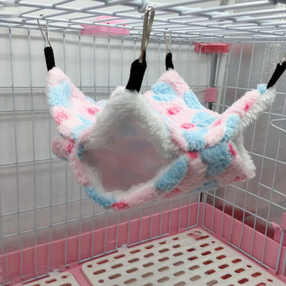 Double Layer Hamster Sleeping Hammock - Small Pet Bed For Guinea Pigs