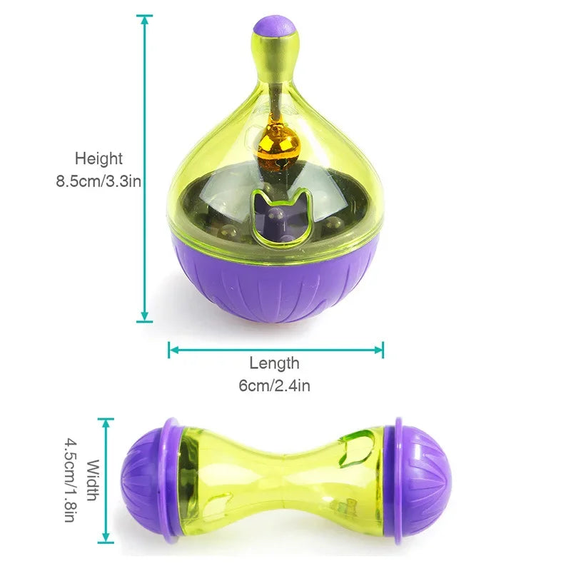 Pet Food Ball Toy - Interactive Tumbler Feeder For Dogs & Cats