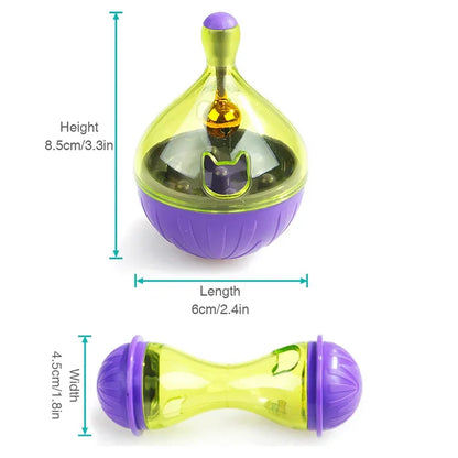 Pet Food Ball Toy - Interactive Tumbler Feeder For Dogs & Cats