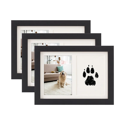 Wooden Pawprint Photo Frame Handmade DIY Pet Memorial Gift Kit