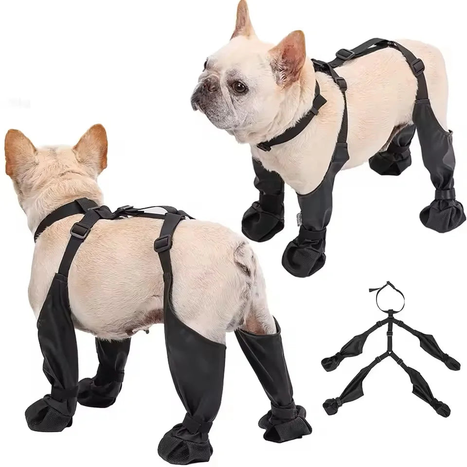 Waterproof Dog Shoes - Adjustable Pet Boots For Outdoor Protection