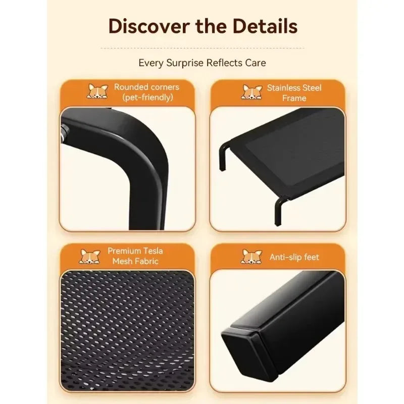 Military Style Foldable Dog Bed - Elevated Camp Bed For All Sizes