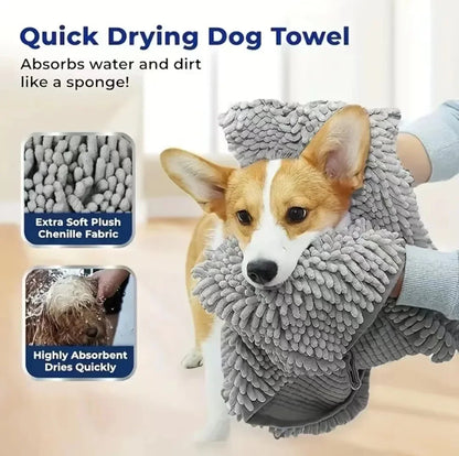 Super Absorbent Pet Bath Towel For Dogs And Cats Quick Dry