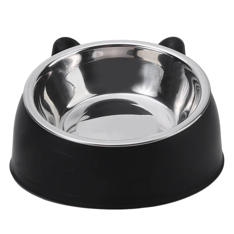 Cat Bowl Inclined Stainless Steel Pet Feeding Bowl Set
