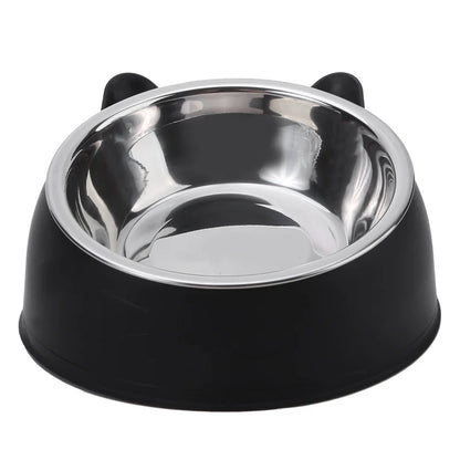 Cat Bowl Inclined Stainless Steel Pet Feeding Bowl Set