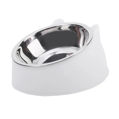 Cat Bowl Inclined Stainless Steel Pet Feeding Bowl Set