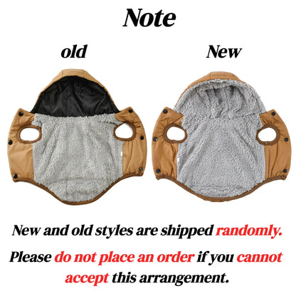 Warm Fleece Dog Coat Hoodie for Small Medium Dogs Winter Jacket