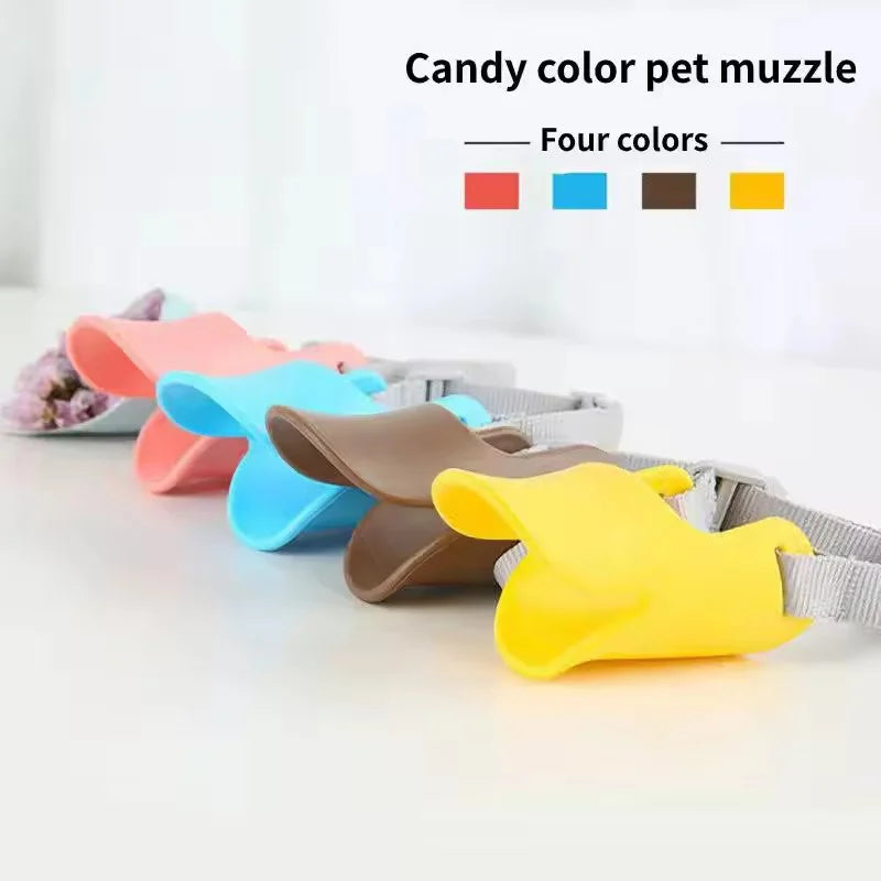 Silicone Dog Muzzle - Soft Anti-Bite Anti-Bark Duck Bill Design