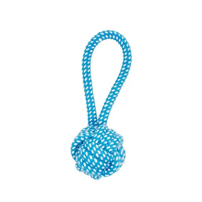 Dog Rope Toy - Cotton Chew Ball for Teeth Cleaning and Tug of War