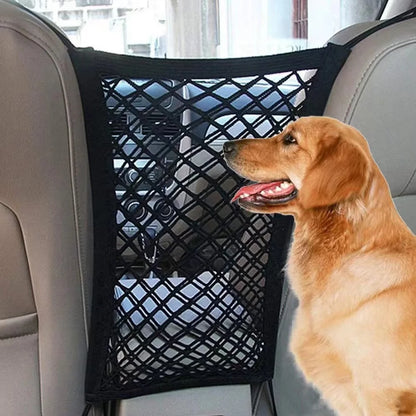 Pet Car Barrier Dog Safety Mesh Guard Back Seat Protector Net