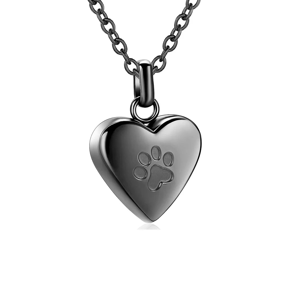 Pet Ashes Heart Cremation Jewelry Urn Necklace Memorial Pendant
