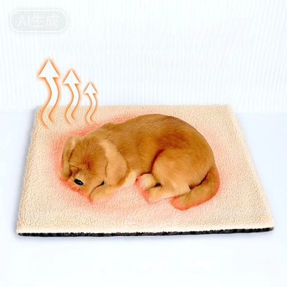 Self Warming Cat Bed With Claw Print Pattern For Indoor Pets