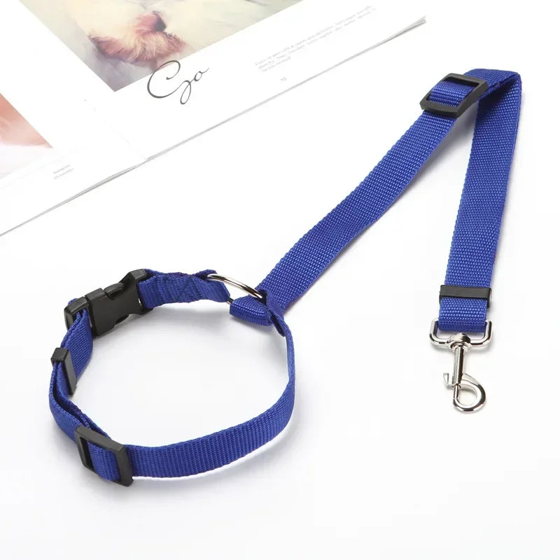 Pet Dog Cat Car Seat Belt Safety Restraint Adjustable Headrest
