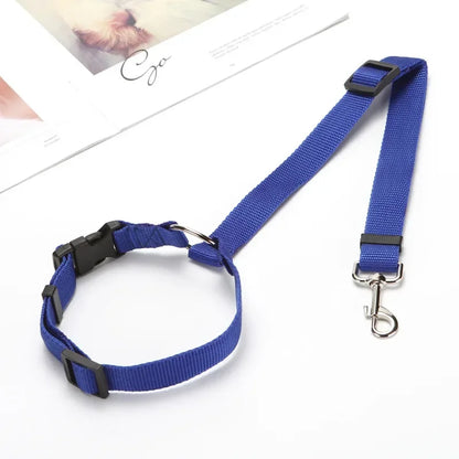 Pet Dog Cat Car Seat Belt Safety Restraint Adjustable Headrest