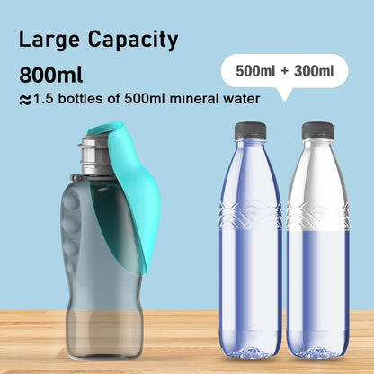 Foldable Pet Water Bottle 800ml Portable Dispenser For Dogs Cats
