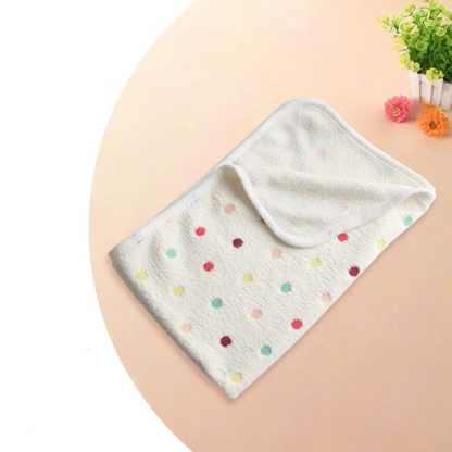 Winter Velvet Pet Blanket With Paw Pattern - Soft Warm Dog Cat Mat