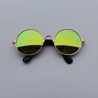 Vintage Round Cat Sunglasses For Small Dogs And Cats Photo Props
