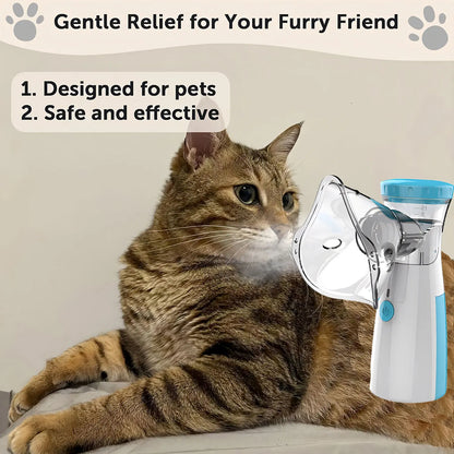 Vet-Recommended Pet Nebulizer For Dogs And Cats Electronic Home Treatment