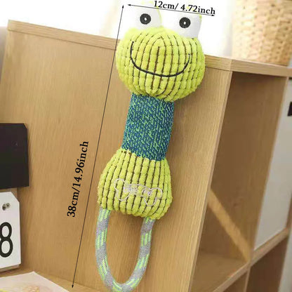 Dog Squeaky Toys - Bite Resistant Corduroy Animal Shapes For All Dogs
