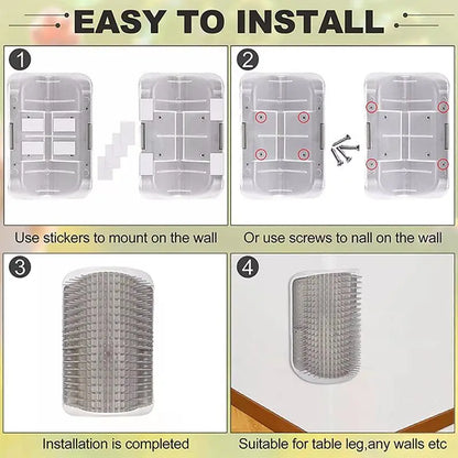 Cat Scratcher Massager Brush For Pet Grooming And Hair Removal