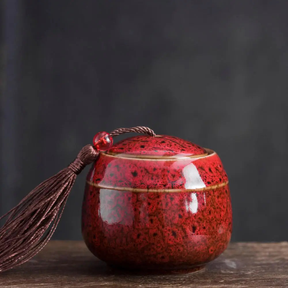 Ceramic Pet Memorial Urn - Keepsake Canister For Ashes Storage