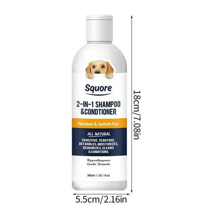 Puppy Shampoo And Conditioner 2 In 1 Natural Moisturizing Formula For Sensitive Skin
