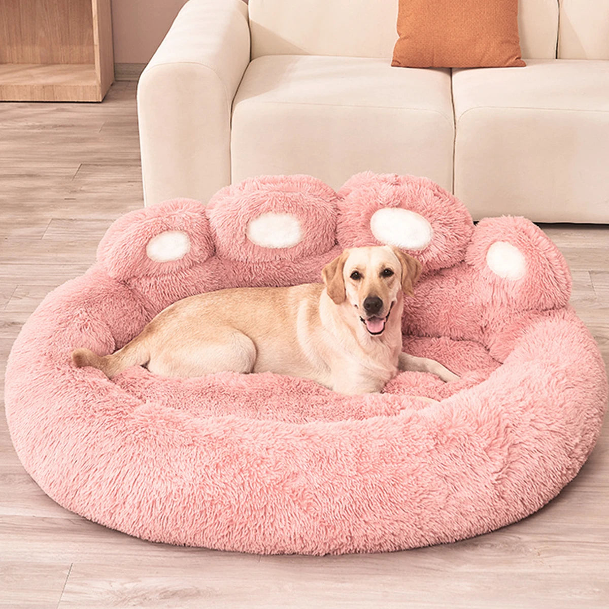 Fluffy Dog Bed Winter Warm Large Pet Sofa Basket Mat