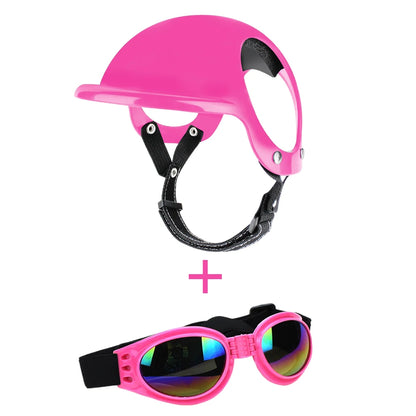 Dog Helmet For Small Medium Dogs Hiking Cycling Pet Safety Gear
