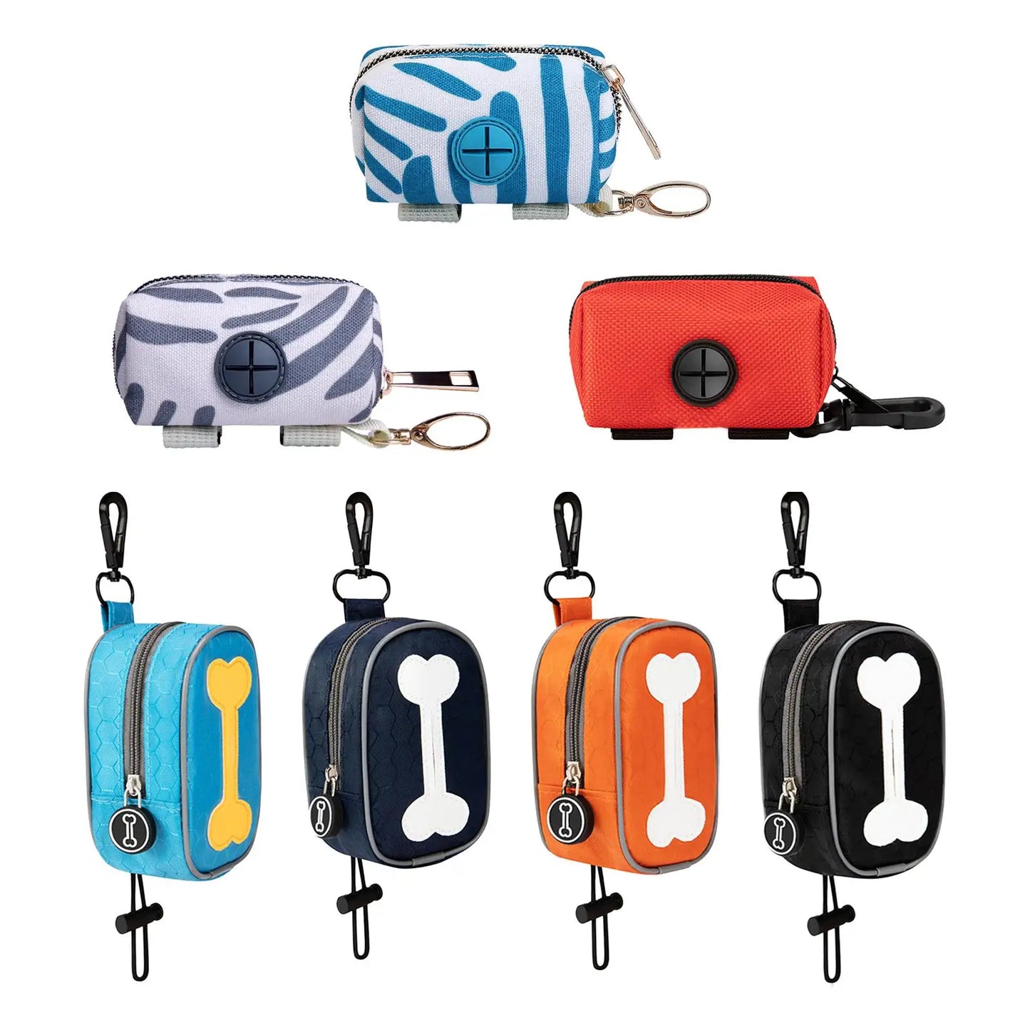 Dog Poop Bag Holder - Lightweight Polyester Waste Dispenser