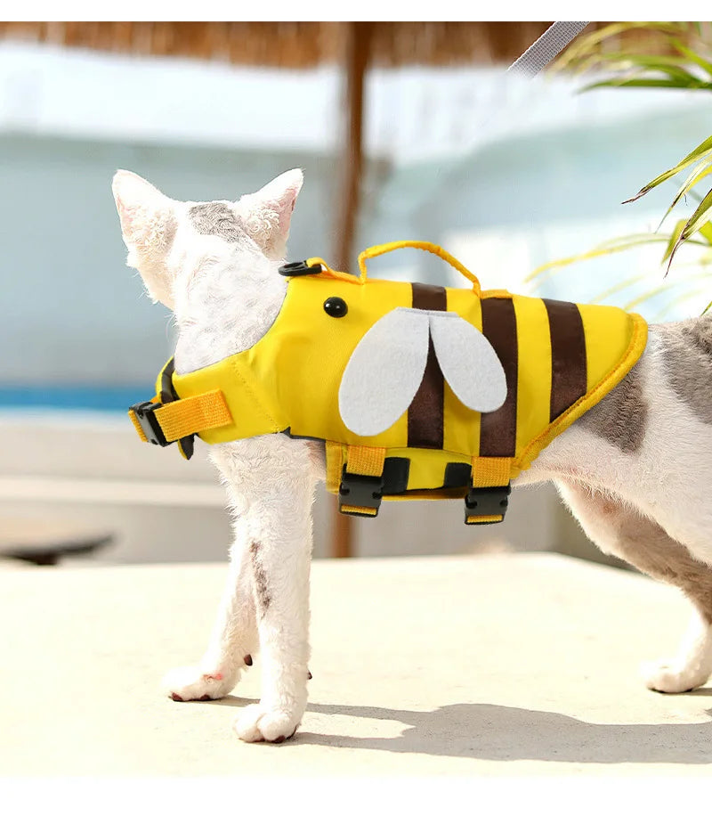 Dog Life Jacket For Swimming Safety - Pet Flotation Vest With Handle