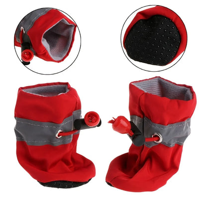 4pcs Water-Resistant Dog Shoes For Small Dogs - Outdoor Protection