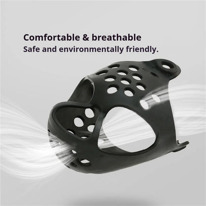 Short Snout Dog Muzzle - Soft Silicone Flat Faced Design
